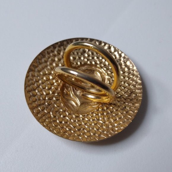 Vintage Lightweight Metal Scarf Slide - Picture 8 of 11